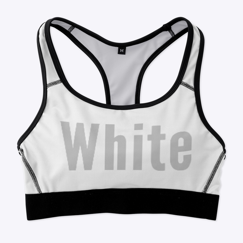 White sports bra