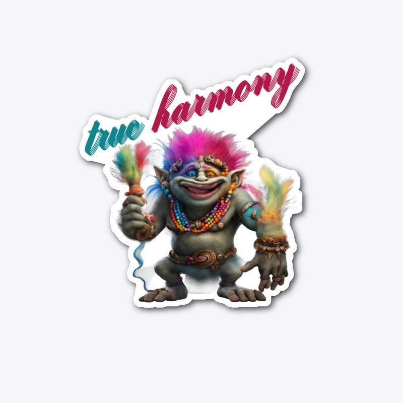 troll true harmony with many colorfull