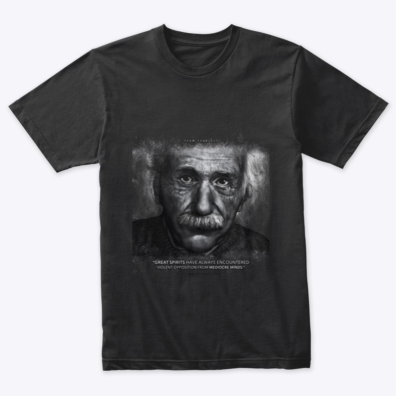 Albert Einstein "Mediocre Minds" Apparel