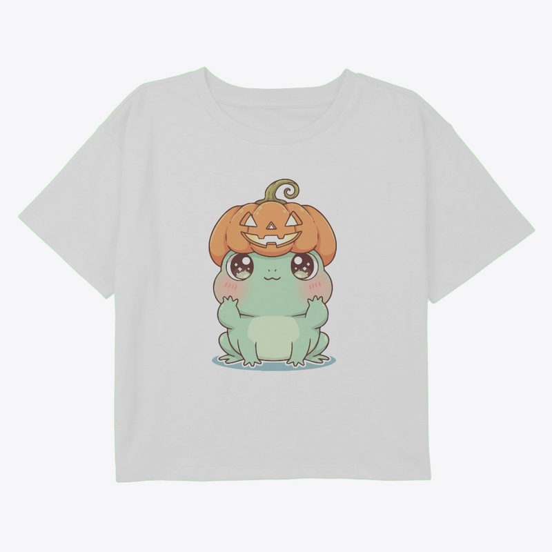 Hoppy Halloween Kawaii Pumpkin Hat Frog