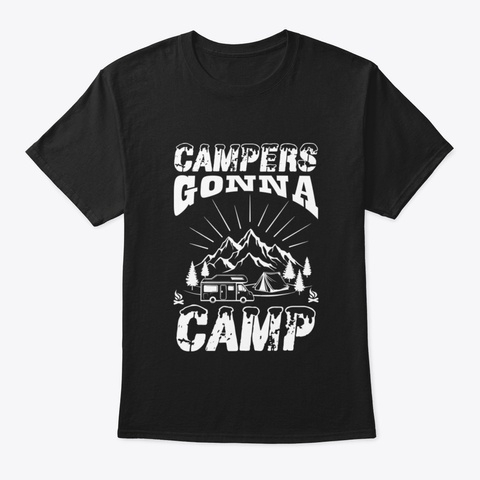 Camping 3 Joae Black T-Shirt Front