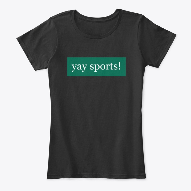 Yay Sports Written in White on Green