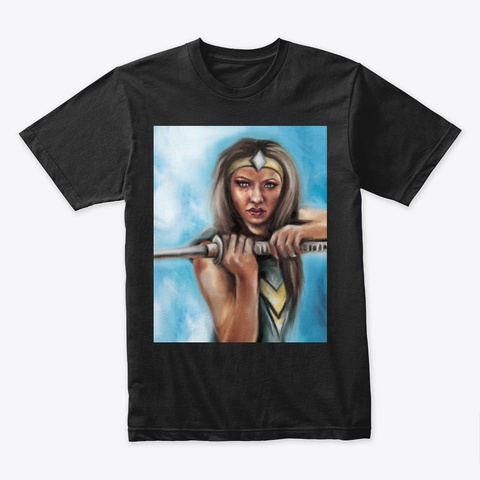 Akina   Darkness & Light Black T-Shirt Front