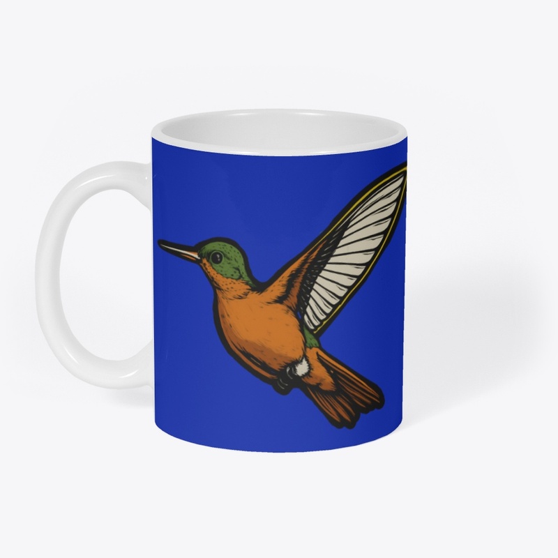 Cinnamon Hummingbird - Bird Art