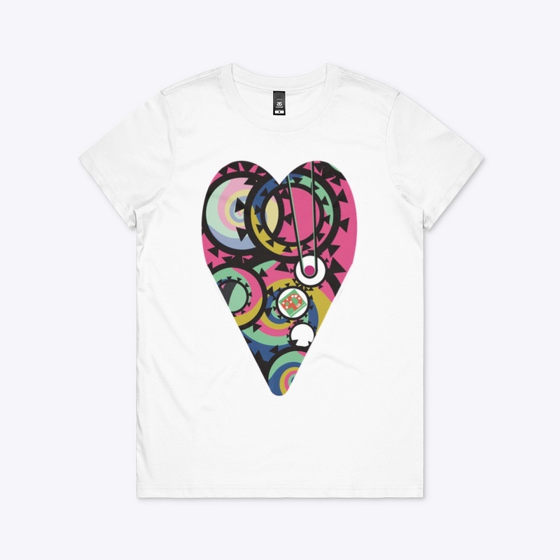 Skeleton Heart Gears Pink