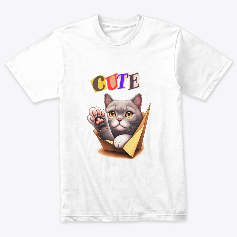 cat cute t shirt