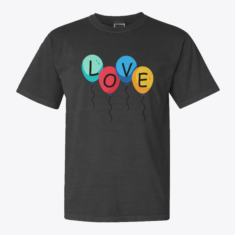 "LOVE" Balloons – A Burst of Color 