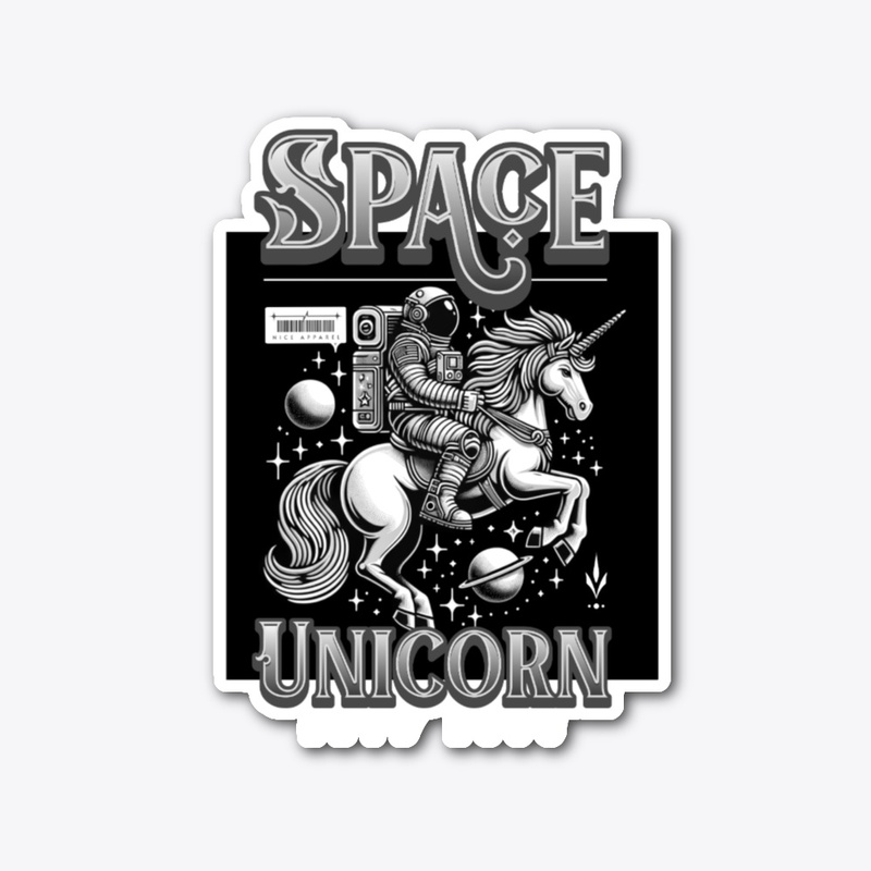 Space Unicorn Magical Fantasy Art Merch