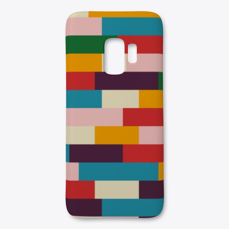 Abstract Multicolor Pixel Stripes