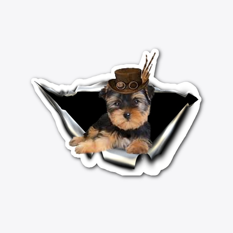 morkie 3D Car sticker