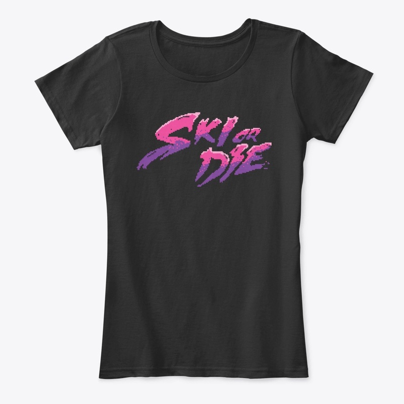 Candy Boy Ski or Die Pixel art Logo