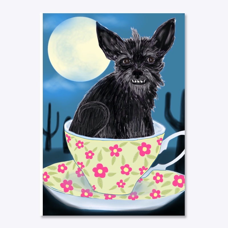 Teacup werewolf  Rescue Sticker