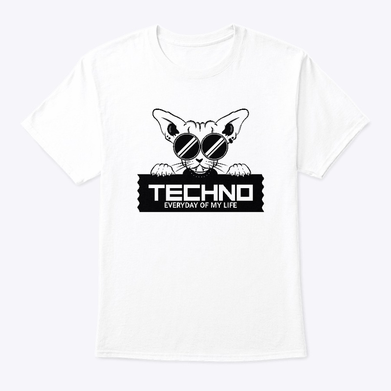 Techno everyday of my life Dj Rave Cat
