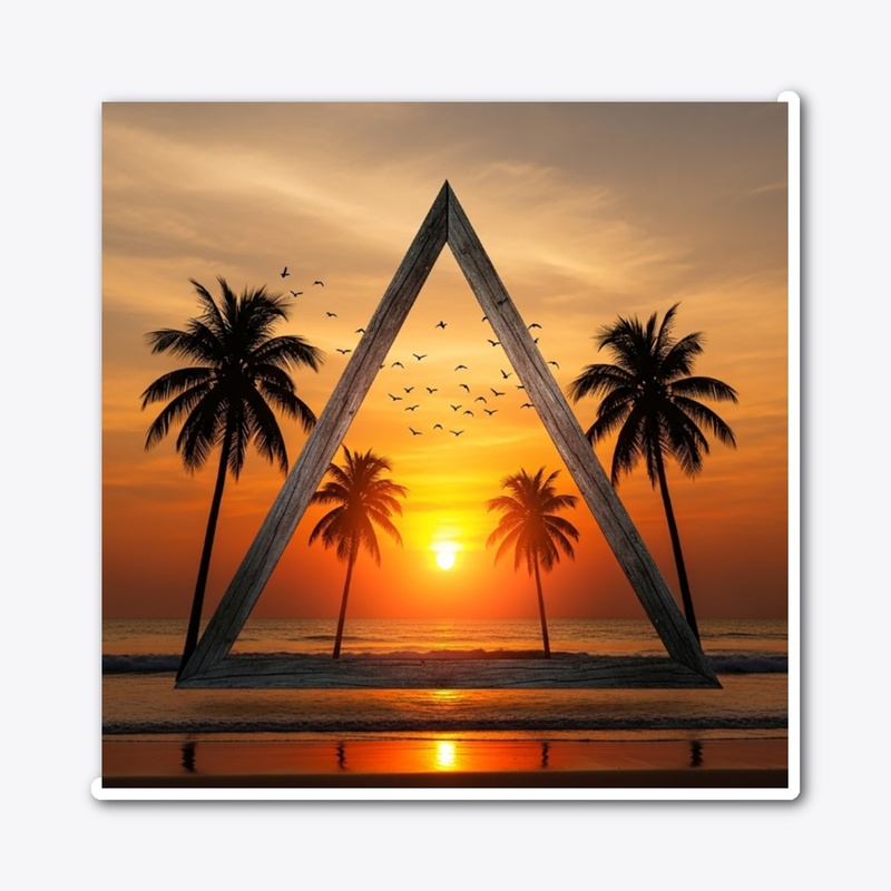 sunset tee design