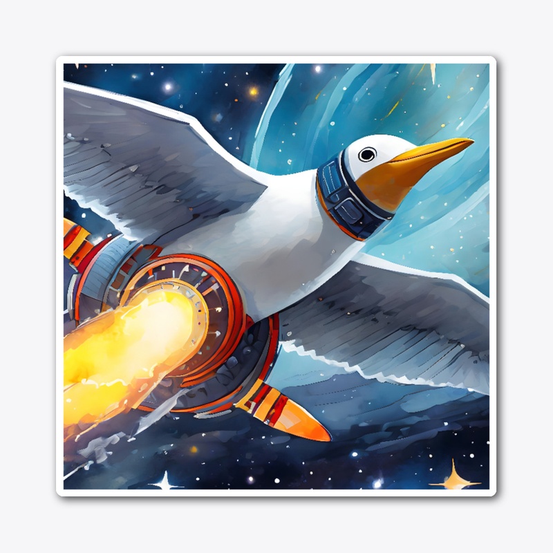 An intergalactic seagull
