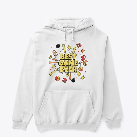 Pixel Art Game Design White Camiseta Front