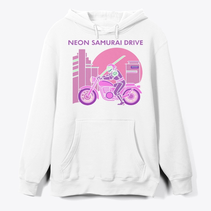 Neon Samurai Drive – Futuristic t-shirt