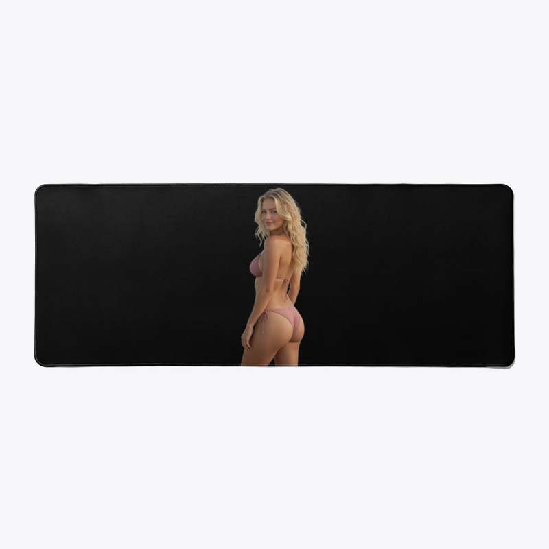 Pink Bikini Blonde Model Sticker