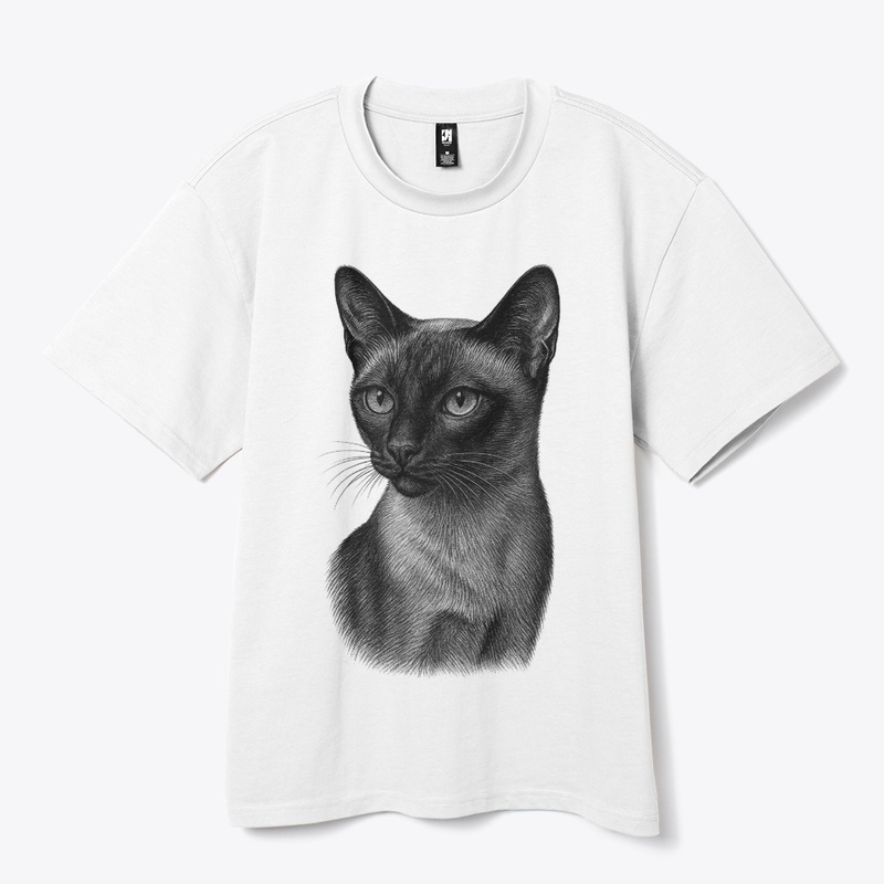 Chic Siamese Cat for Cat-Loving Girls