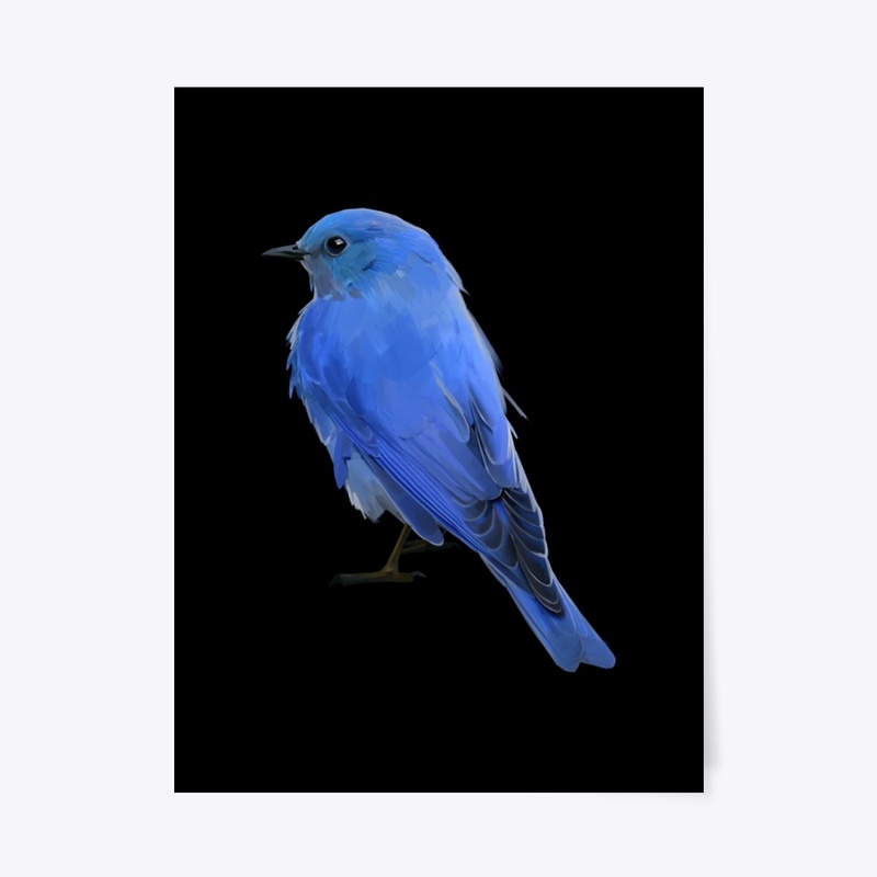 small blue bird