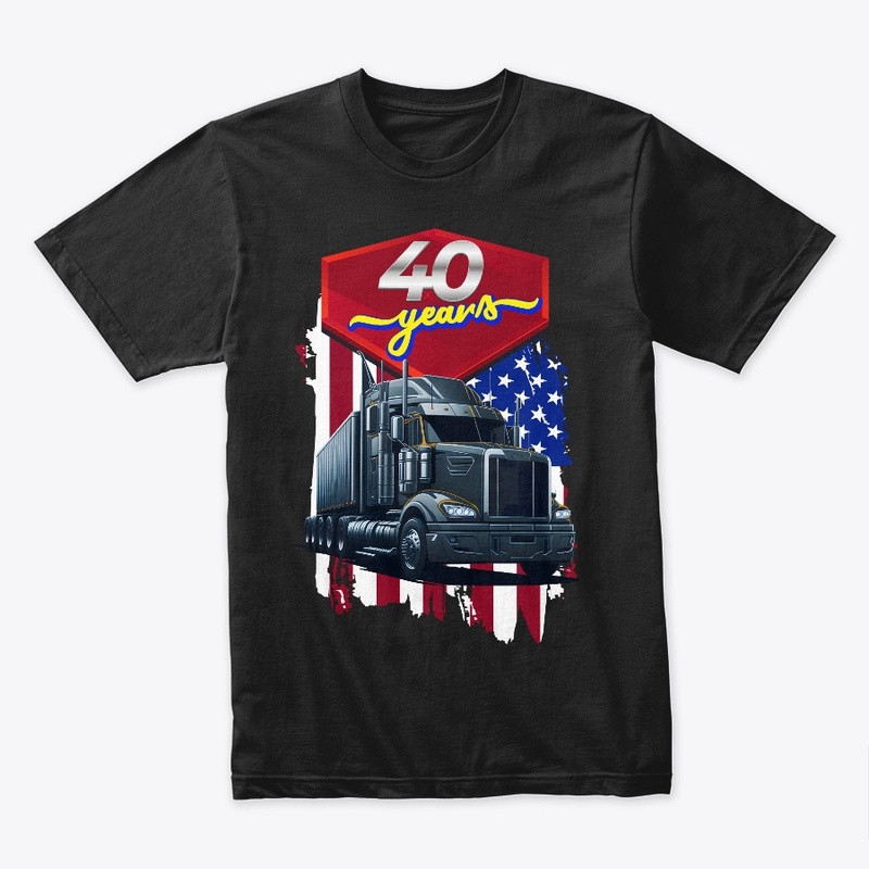 40 Years Anniversary T-shirt Design