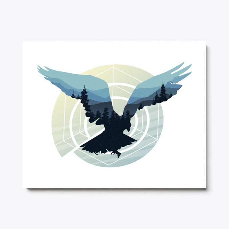 Bird Mom, Bird Dad Abstract Style