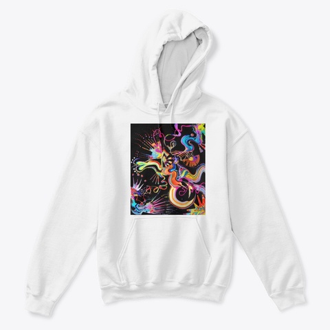 Hidden  Moon White Camiseta Front