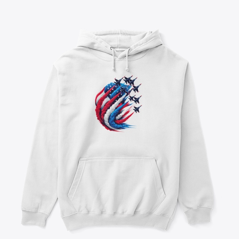 Red White Blue Jets Patriotic Military
