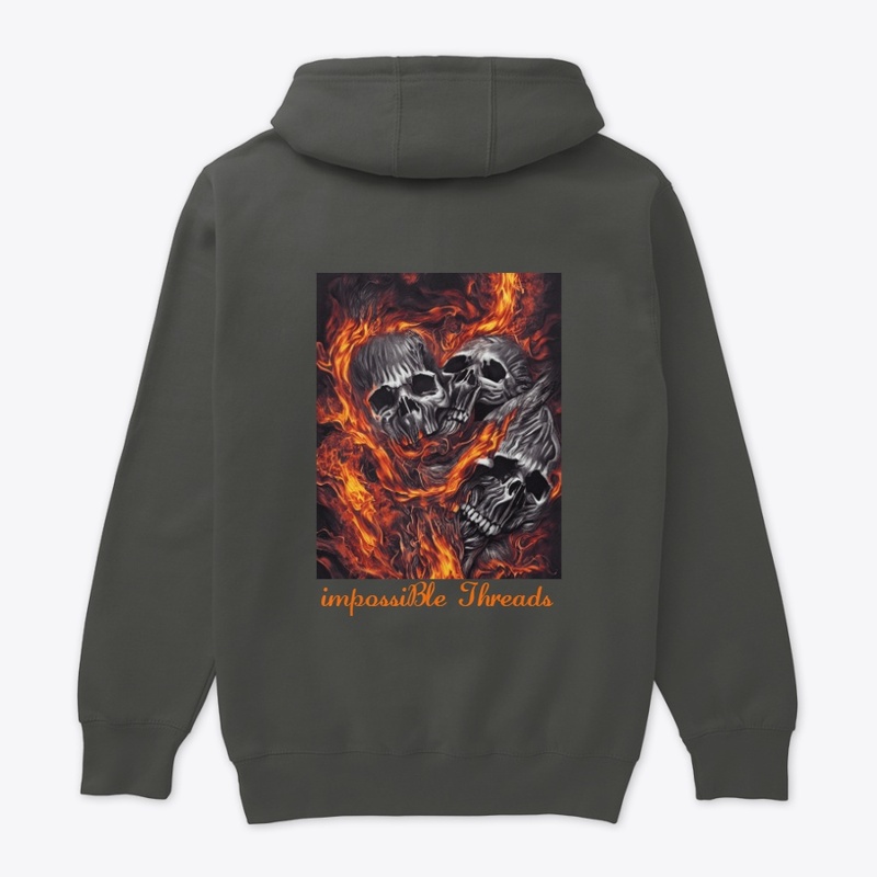 Flame and skulls