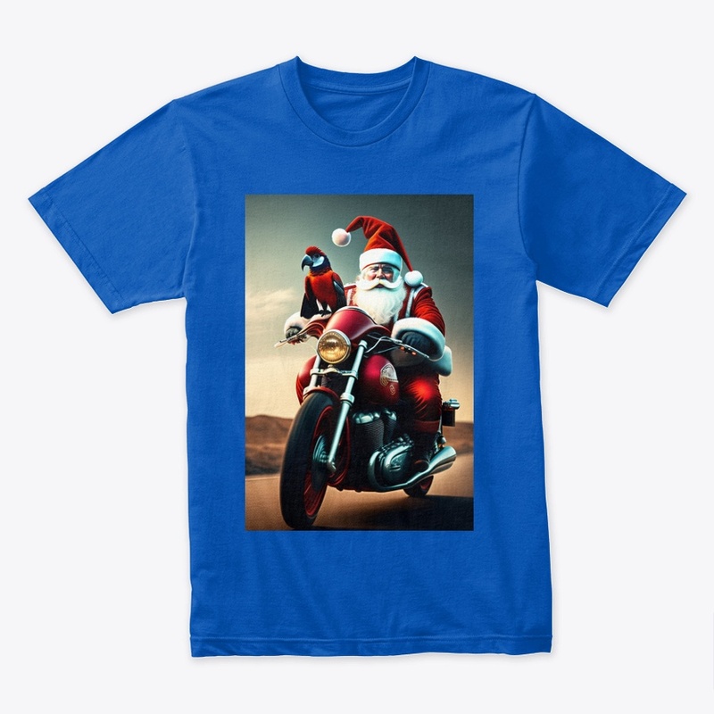 santa on bike 
