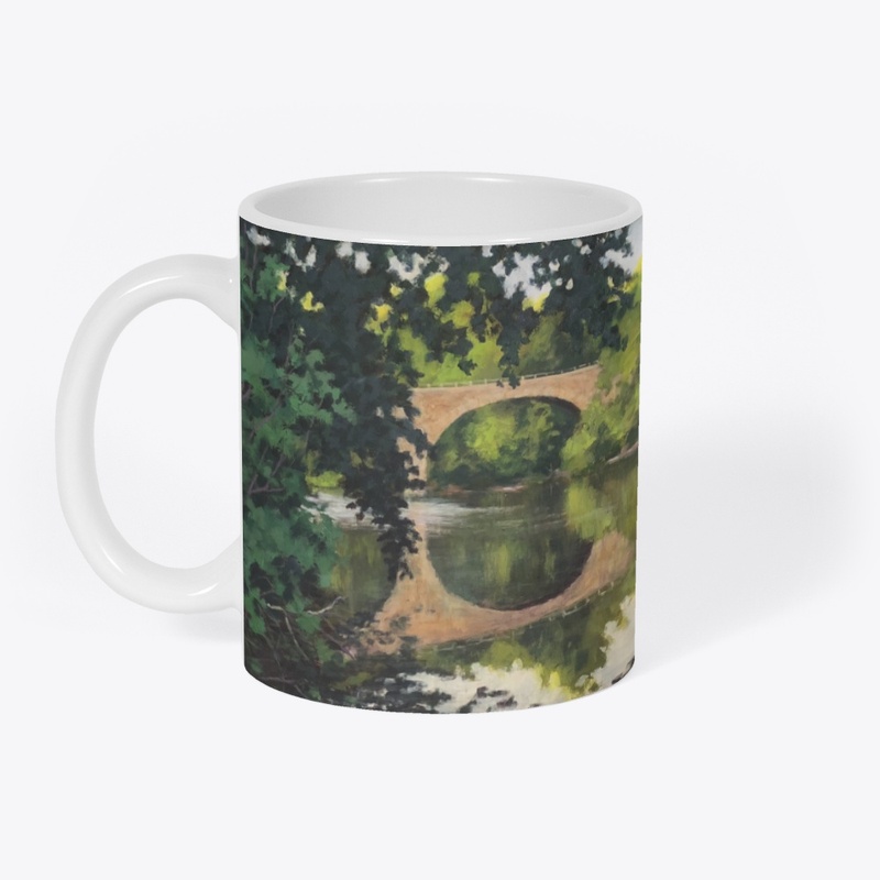 Landscape Bridge Painting