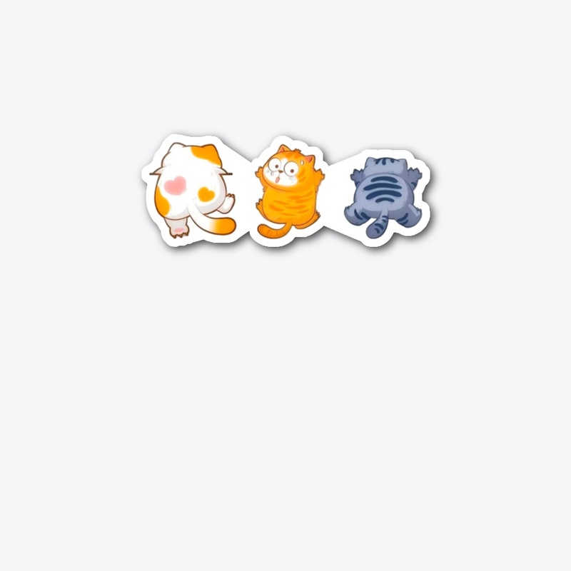 Three cat climbing