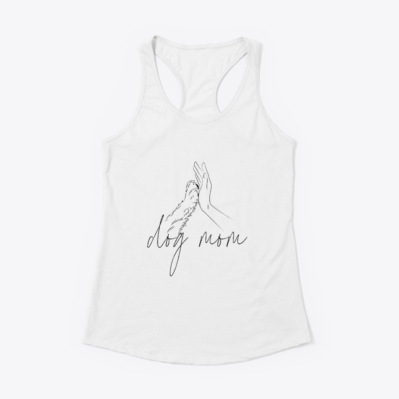 Dog Mom, paw to hand, Dog Mama Gift