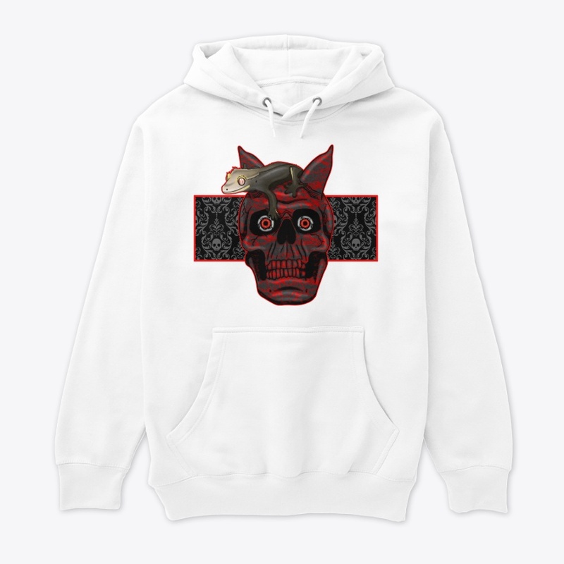 Crested Gecko Demon Skull Merch