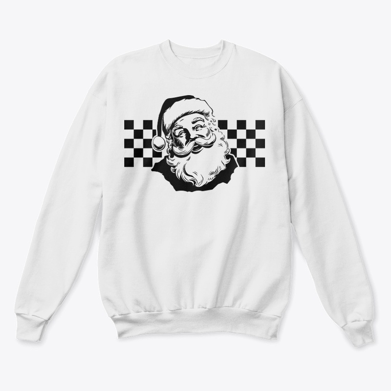 checkered santa ho ho ho 