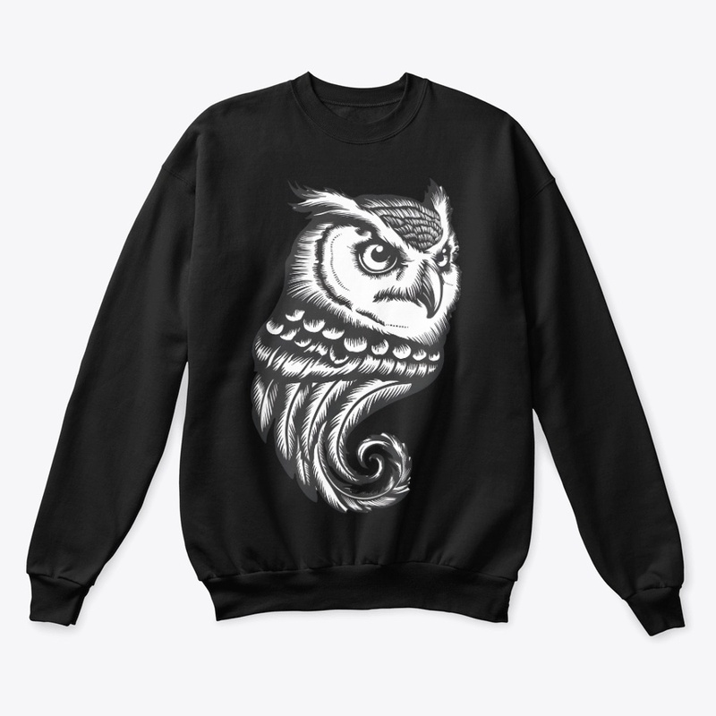 Intricate Vintage Owl Illustration