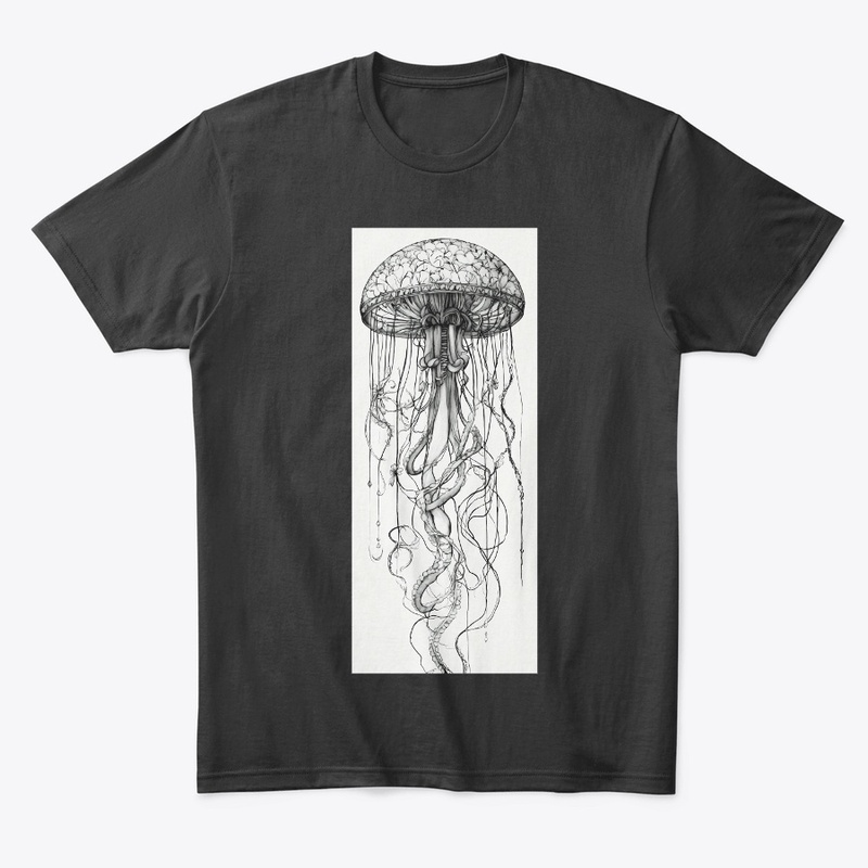Elegant Medusa Tattoo Design T-Shirt