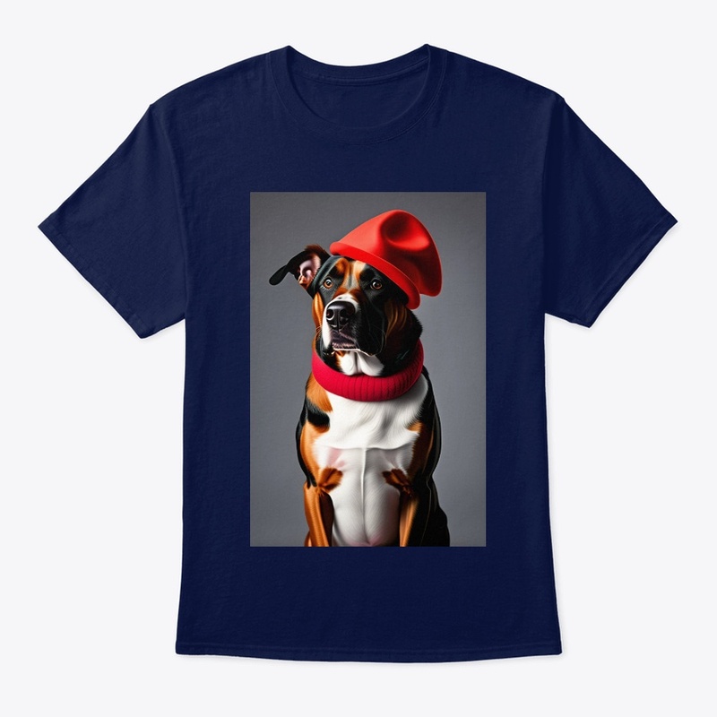 Big Dog with red cap 