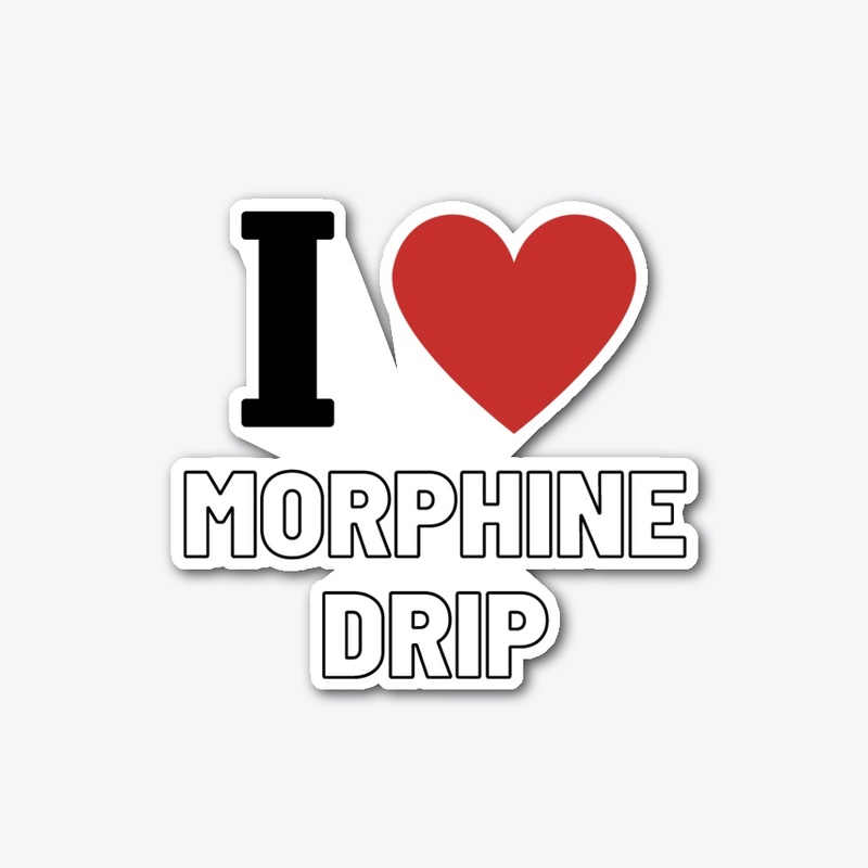 I <3 Morphine Drip Sticker