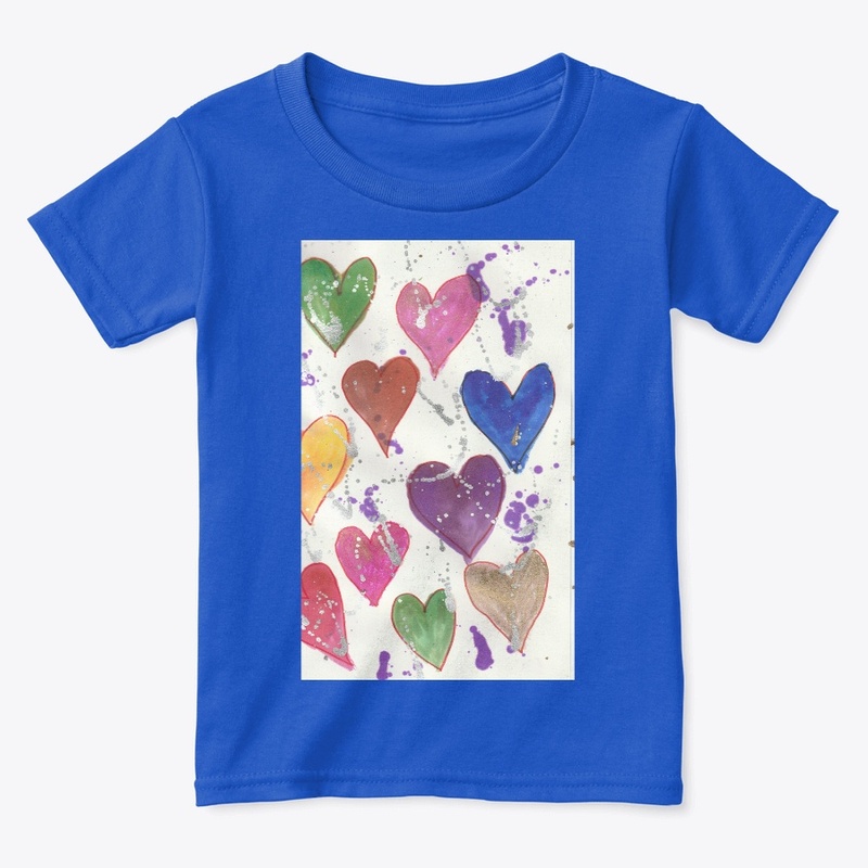 Bright hearts kids t shirt and mug