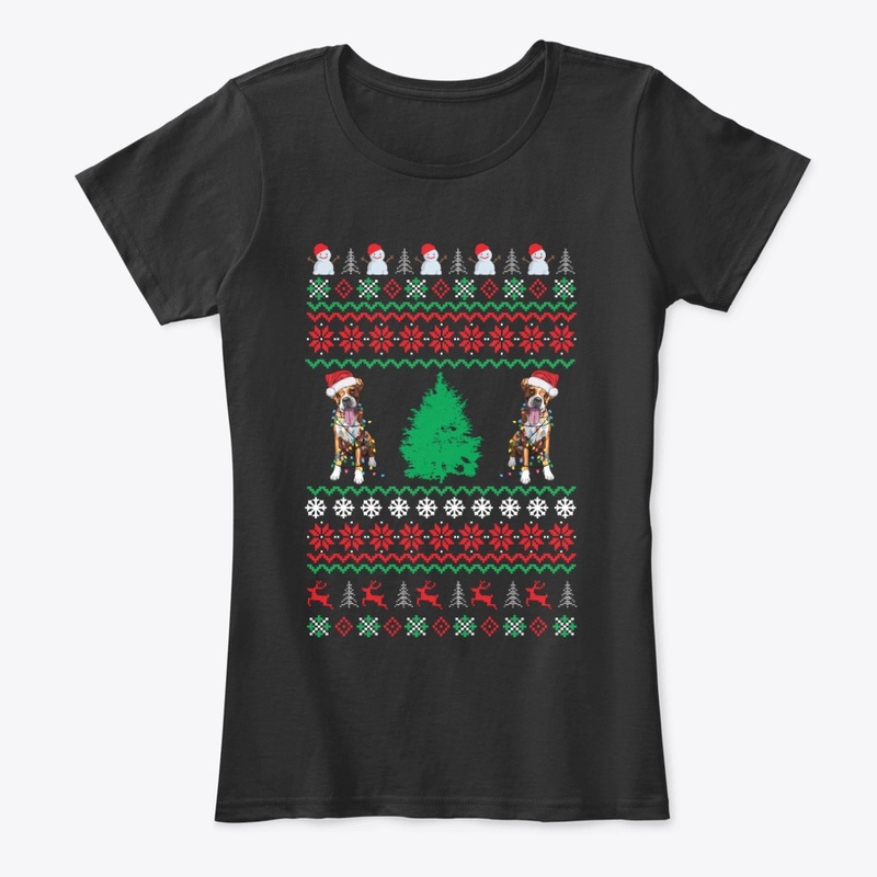 Boxer christmas gift t shirt