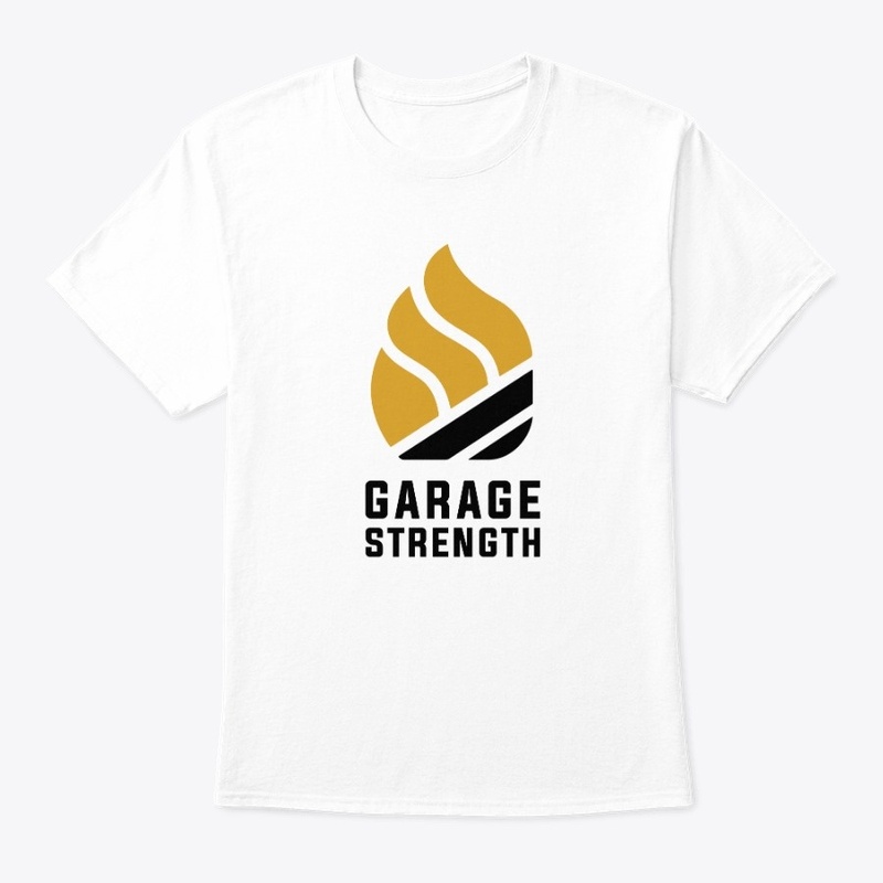 Garage Strength Flame (Vertical White)