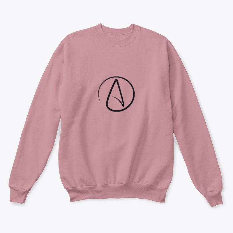 Sweatshirt with the atheist logo