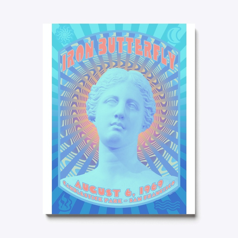 Psychedelic Poster Iron Butterfly 1969