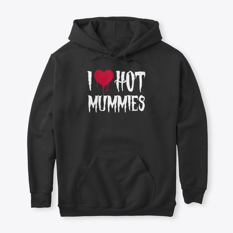Funny Halloween Red Heart Mummies I Lo