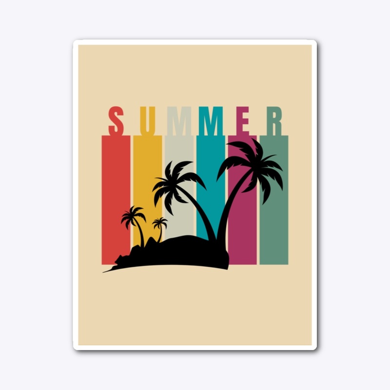 Summer and palm tree