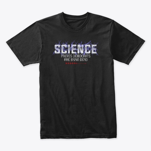 Science Proves Black T-Shirt Front