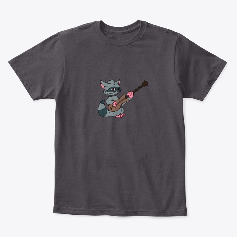 Raccoon With Guitar