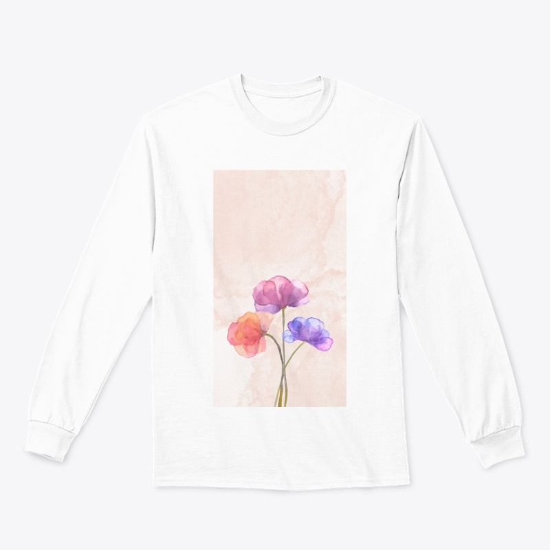 Aesthetic Warm Poppy Flower T-shirt