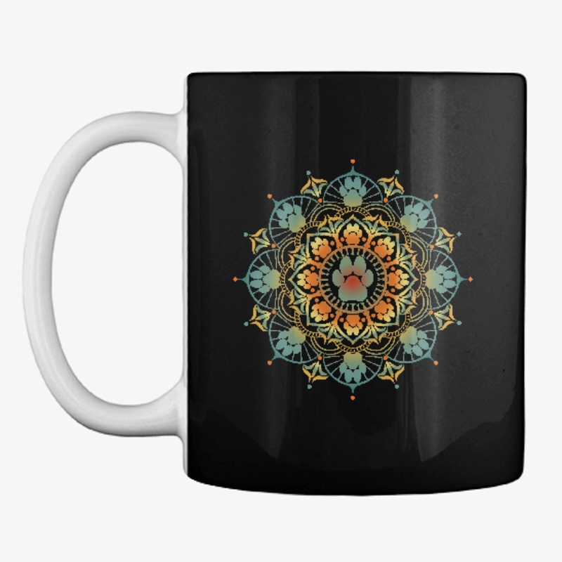 Dogmaste - Dog Pawprint Mandala